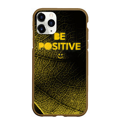 Чехол iPhone 11 Pro матовый Be positive, цвет: 3D-коричневый