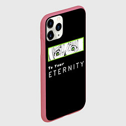Чехол iPhone 11 Pro матовый Для тебя бессмертный: глаза Фуши, цвет: 3D-малиновый — фото 2