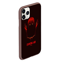 Чехол iPhone 11 Pro матовый Макима и Денжи Человек-бензопила, цвет: 3D-коричневый — фото 2