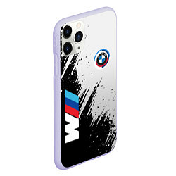 Чехол iPhone 11 Pro матовый BMW - м комплектация, цвет: 3D-светло-сиреневый — фото 2
