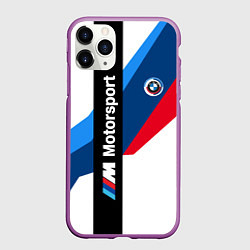 Чехол iPhone 11 Pro матовый Bmw - мотоспорт, цвет: 3D-фиолетовый
