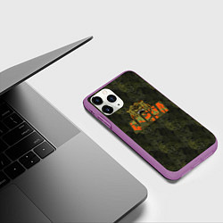 Чехол iPhone 11 Pro матовый Данил камуфляж, цвет: 3D-фиолетовый — фото 2