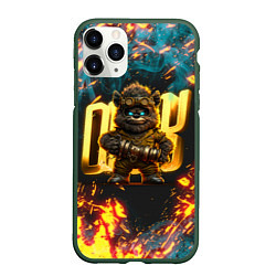 Чехол iPhone 11 Pro матовый Steampunk bear