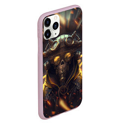 Чехол iPhone 11 Pro матовый Steampunk stalker, цвет: 3D-розовый — фото 2