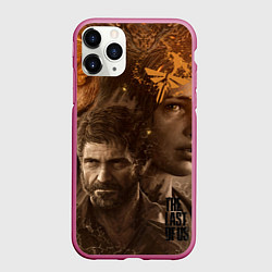 Чехол iPhone 11 Pro матовый Джоэл и Элли - The Last of Us, цвет: 3D-малиновый