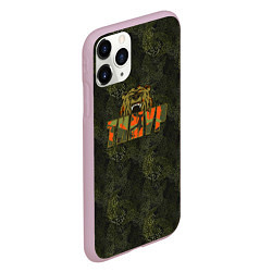 Чехол iPhone 11 Pro матовый Тимур камуфляж, цвет: 3D-розовый — фото 2