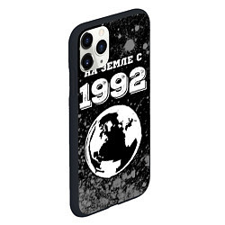 Чехол iPhone 11 Pro матовый На Земле с 1992: краска на темном, цвет: 3D-черный — фото 2