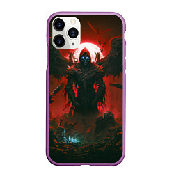 Чехол iPhone 11 Pro матовый Крылатый демон, цвет: 3D-фиолетовый
