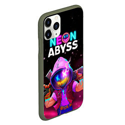 Чехол iPhone 11 Pro матовый Neon Abyss, цвет: 3D-темно-зеленый — фото 2