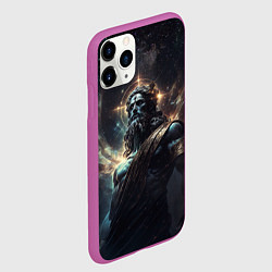 Чехол iPhone 11 Pro матовый Cosmic Deity, цвет: 3D-фиолетовый — фото 2