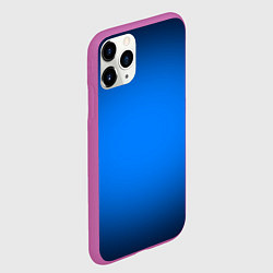 Чехол iPhone 11 Pro матовый Лазурный фон и черная виньетка, цвет: 3D-фиолетовый — фото 2