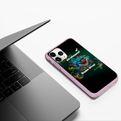 Чехол iPhone 11 Pro матовый Акула Пообедаем, цвет: 3D-розовый — фото 2