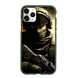 Чехол iPhone 11 Pro матовый CS-Go штурмовик