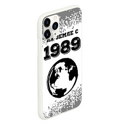 Чехол iPhone 11 Pro матовый На Земле с 1989: краска на светлом, цвет: 3D-белый — фото 2