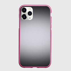 Чехол iPhone 11 Pro матовый Серебристый градиент, цвет: 3D-малиновый