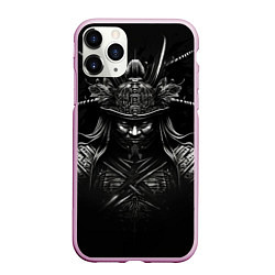 Чехол iPhone 11 Pro матовый Самурай созданный нейросетью, цвет: 3D-розовый