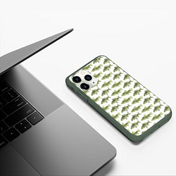 Чехол iPhone 11 Pro матовый Рыбацкое дело, цвет: 3D-темно-зеленый — фото 2
