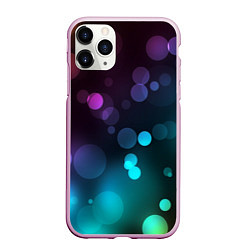 Чехол iPhone 11 Pro матовый Абстракция блики, цвет: 3D-розовый