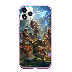Чехол iPhone 11 Pro матовый Лига Легенд персонажи, цвет: 3D-розовый