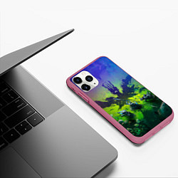 Чехол iPhone 11 Pro матовый Destiny 2 рейд, цвет: 3D-малиновый — фото 2