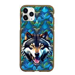 Чехол iPhone 11 Pro матовый Волк из джунглей, цвет: 3D-коричневый