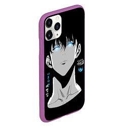 Чехол iPhone 11 Pro матовый Поднятие уровня в одиночку - solo leveling, цвет: 3D-фиолетовый — фото 2