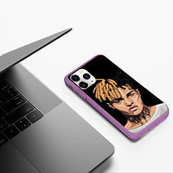 Чехол iPhone 11 Pro матовый XXXTentacion art, цвет: 3D-фиолетовый — фото 2