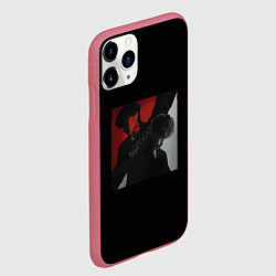 Чехол iPhone 11 Pro матовый Три дня дождя - Байполар, цвет: 3D-малиновый — фото 2
