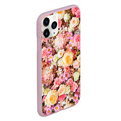 Чехол iPhone 11 Pro матовый Тысяча цветов, цвет: 3D-розовый — фото 2