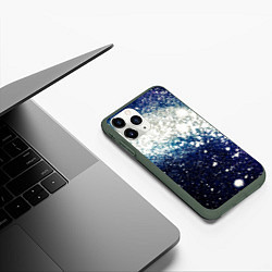Чехол iPhone 11 Pro матовый Необъятные просторы вселенной, цвет: 3D-темно-зеленый — фото 2