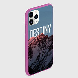 Чехол iPhone 11 Pro матовый Горы судьба, цвет: 3D-фиолетовый — фото 2