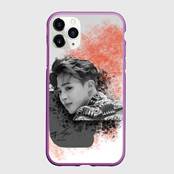 Чехол iPhone 11 Pro матовый Чимин и его тень, цвет: 3D-фиолетовый