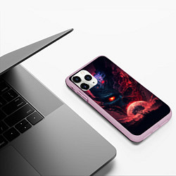 Чехол iPhone 11 Pro матовый Планета демонов, цвет: 3D-розовый — фото 2