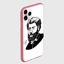 Чехол iPhone 11 Pro матовый Georges Bizet, цвет: 3D-малиновый — фото 2