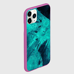 Чехол iPhone 11 Pro матовый Ледяная текстура, цвет: 3D-фиолетовый — фото 2