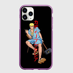 Чехол iPhone 11 Pro матовый Крутой учитель Онидзука, цвет: 3D-фиолетовый