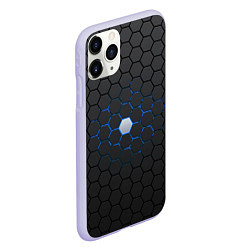 Чехол iPhone 11 Pro матовый Светящаяся ячейка, цвет: 3D-светло-сиреневый — фото 2