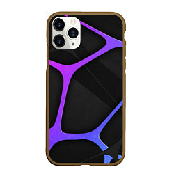 Чехол iPhone 11 Pro матовый Яркие ячейки, цвет: 3D-коричневый