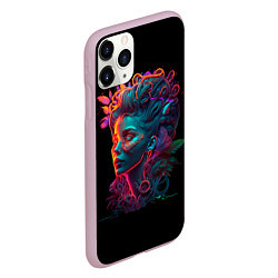 Чехол iPhone 11 Pro матовый The Neon Queen, цвет: 3D-розовый — фото 2