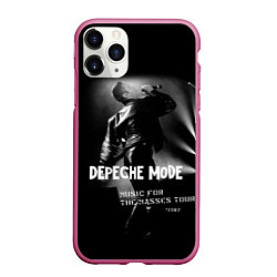 Чехол iPhone 11 Pro матовый Depeche Mode - Music for the Masses tour, цвет: 3D-малиновый