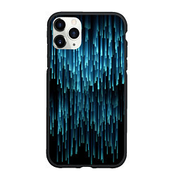 Чехол iPhone 11 Pro матовый Falling rays, цвет: 3D-черный