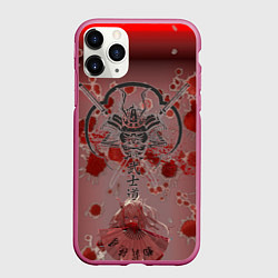 Чехол iPhone 11 Pro матовый Anime Girl, цвет: 3D-малиновый