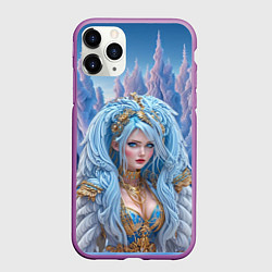 Чехол iPhone 11 Pro матовый Crystal Maiden Dota2, цвет: 3D-фиолетовый