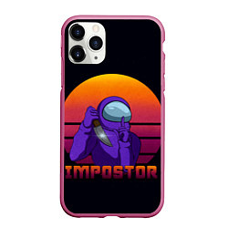 Чехол iPhone 11 Pro матовый Impostor, цвет: 3D-малиновый