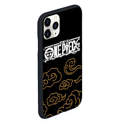 Чехол iPhone 11 Pro матовый One Piece anime clouds, цвет: 3D-черный — фото 2