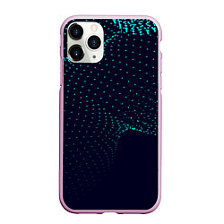 Чехол iPhone 11 Pro матовый Плавающие точки, цвет: 3D-розовый