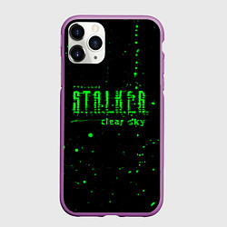 Чехол iPhone 11 Pro матовый Stalker sky radiation