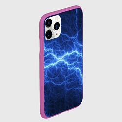 Чехол iPhone 11 Pro матовый Разряд электричества, цвет: 3D-фиолетовый — фото 2