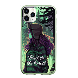 Чехол iPhone 11 Pro матовый Венди - Back to the forest, цвет: 3D-салатовый