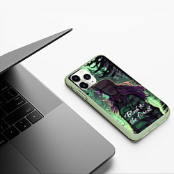 Чехол iPhone 11 Pro матовый Венди - Back to the forest, цвет: 3D-салатовый — фото 2